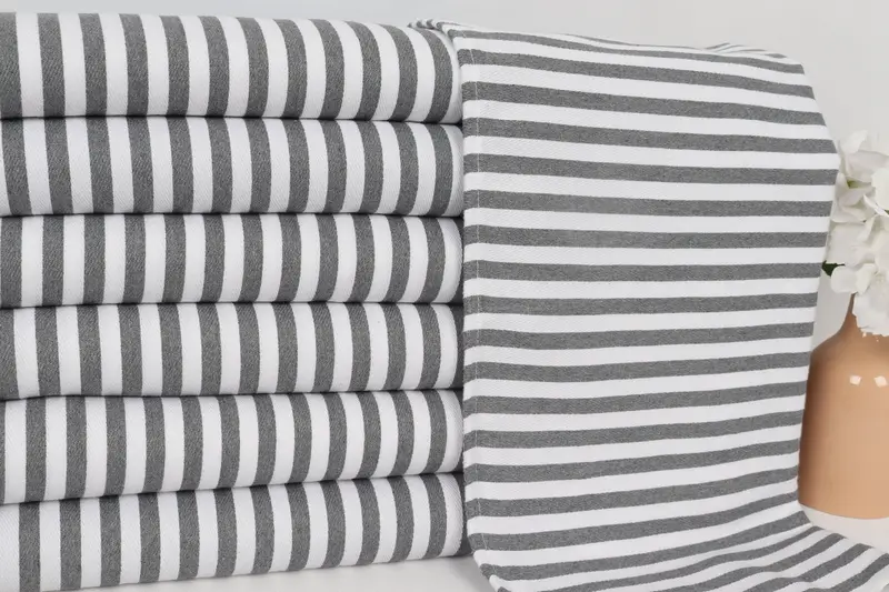 Maid Of Honor Gift, 40x18 Cotton Striped Towel, Personalized Gift, First Wedding Anniversary Gift, Small Bath Towels, Personalized Dish Towel - 2