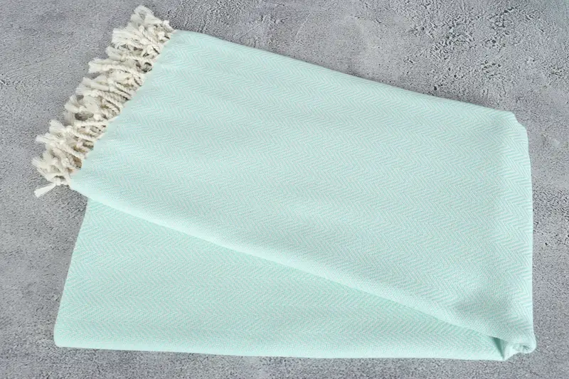Quick-dry towel, Personalised Gift, Organic Towel, 70x40 Cotton Herringbone Towel, Monogram Turkish Towel, Bachelorette Party Gift, Embroidery Towel - 6