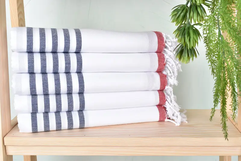 Fringed Turkish towel for poolside, 70x40 Cotton Striped Towel, Summer Towel, Quick-dry peshtemal, Custom Gift, Welcome Wedding Gift, Cotton towel - 2
