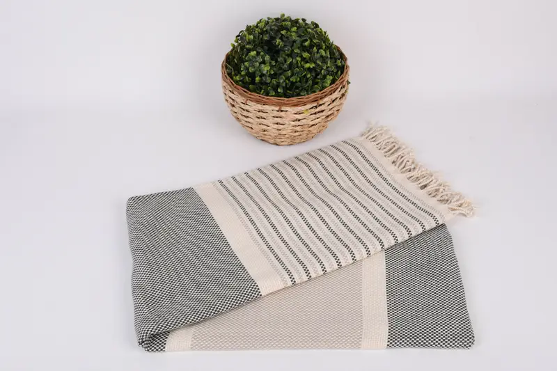 Bathroom Towel, 70x40 Cotton Geometric Towel, Luxury towel, Beach Wedding Favor, Wedding Gift, Gift For Her, Valentines Day Gift For Her, Yoga Towel - 4