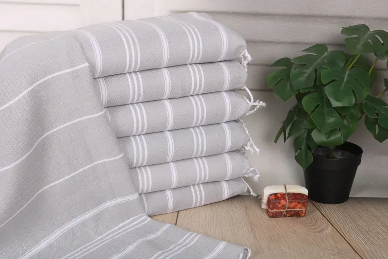 Personalized Hand Towel Striped Tea Towel, 24x40 Inches