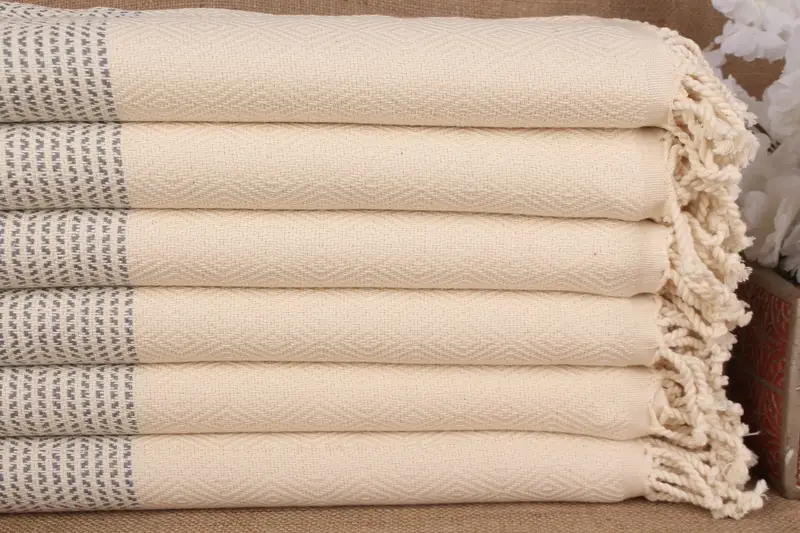 Diamond Towel Personalized Dark Gray Cotton Beach Towel, 40x71 Inches