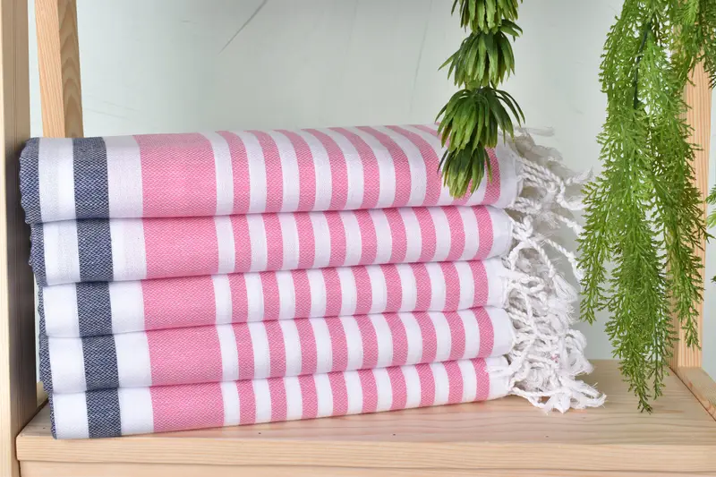 Towel With Name, Luxury Turkish peshtemal beach towel, Xmas Gifts, Peshtemal Towel, Wedding Favors, Large Turkish Towel, 68x36 Cotton Striped Towel - 2