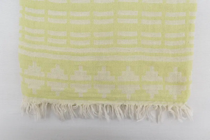 Cotton towel, Handmade Gift, 70x40 Cotton Kilim Design Towel, Turkish hand towel, Custom Wedding Towel, Beach Towel Personalized, Lightweight towel - 5