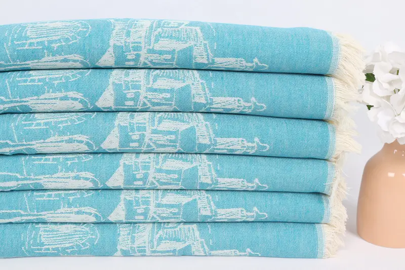 28x20 Cotton Landscape Patterned Towel, Personalized Kitchen Towel, Kitchen Towel, Gym Towel, Gift For Mom, Wedding Favors, Best Friend Wedding Gift - 4