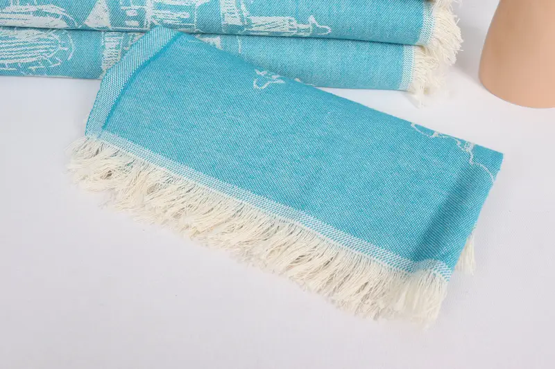 28x20 Cotton Landscape Patterned Towel, Personalized Kitchen Towel, Kitchen Towel, Gym Towel, Gift For Mom, Wedding Favors, Best Friend Wedding Gift - 5