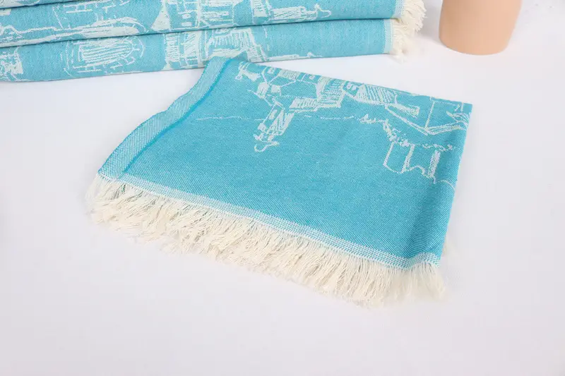 28x20 Cotton Landscape Patterned Towel, Personalized Kitchen Towel, Kitchen Towel, Gym Towel, Gift For Mom, Wedding Favors, Best Friend Wedding Gift - 6