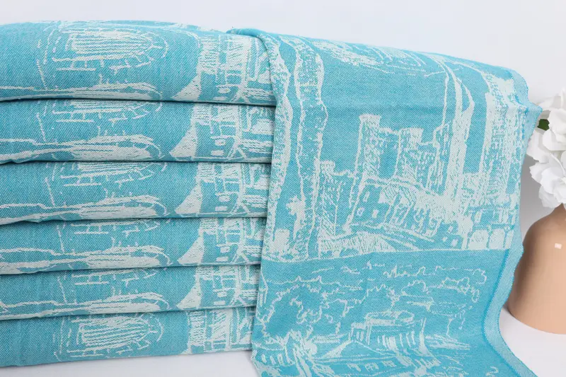 28x20 Cotton Landscape Patterned Towel, Personalized Kitchen Towel, Kitchen Towel, Gym Towel, Gift For Mom, Wedding Favors, Best Friend Wedding Gift - 3
