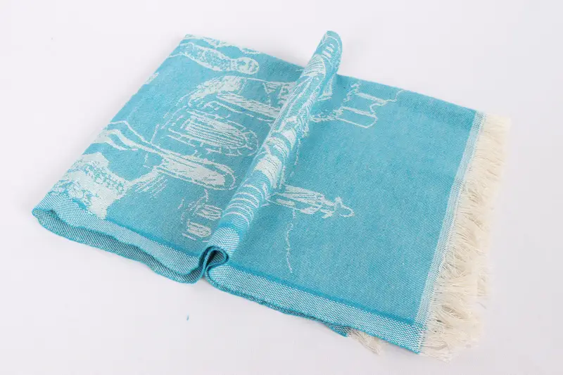 28x20 Cotton Landscape Patterned Towel, Personalized Kitchen Towel, Kitchen Towel, Gym Towel, Gift For Mom, Wedding Favors, Best Friend Wedding Gift - 7
