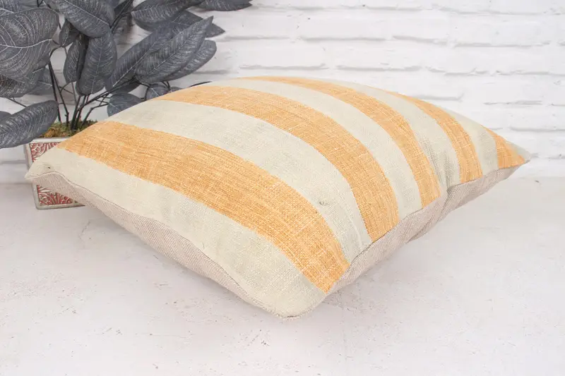 Bohemian Cushion Cushion, Armchair Pillow Sham, Handmade Kilim Cushion, Cushion, Antique Pillows, 18x18 White Cushion Cover, Home Decor Pillow - 6