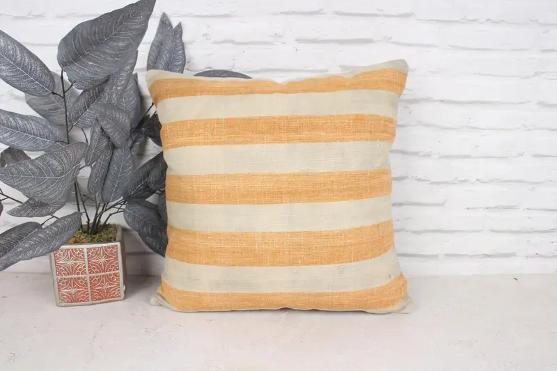 Bohemian Cushion Cushion, Armchair Pillow Sham, Handmade Kilim Cushion, Cushion, Antique Pillows, 18x18 White Cushion Cover, Home Decor Pillow - 1