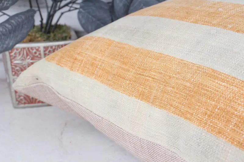 Bohemian Cushion Cushion, Armchair Pillow Sham, Handmade Kilim Cushion, Cushion, Antique Pillows, 18x18 White Cushion Cover, Home Decor Pillow - 7