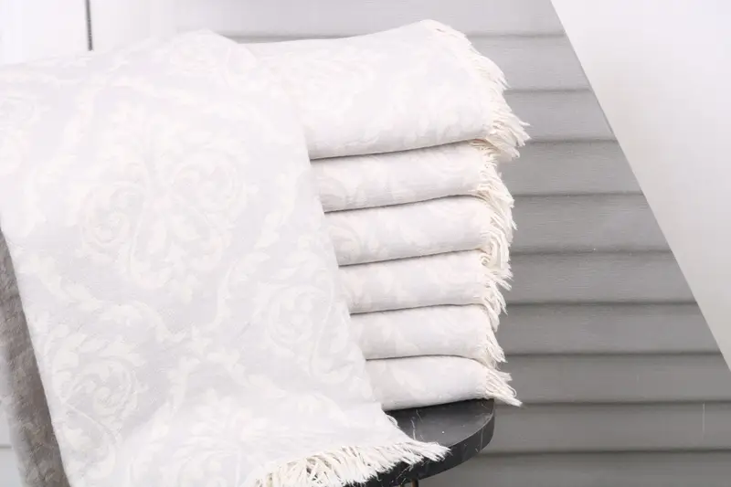 Summer Gift, 68x36 Cotton Baroque Towel, Scarf Towel, Bridesmaid Gifts Personalized, Monogram Turkish Towel, Housewarming Gift, Custom Bath Towel - 2