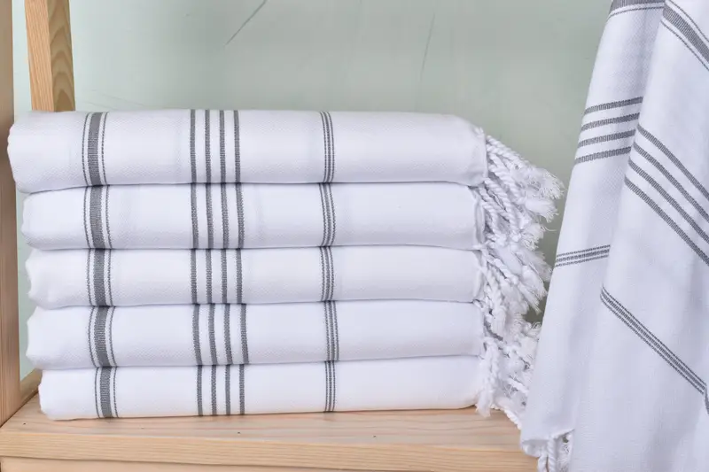 Gift For Coworker, Sand-resistant towel, 70x40 Cotton Striped Towel, Bachelor Party Favors, Turkish beach towel, Turkish towel, Travel Towel - 1