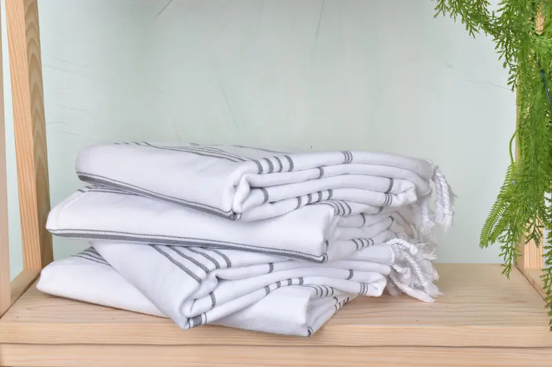 Gift For Coworker, Sand-resistant towel, 70x40 Cotton Striped Towel, Bachelor Party Favors, Turkish beach towel, Turkish towel, Travel Towel - 7