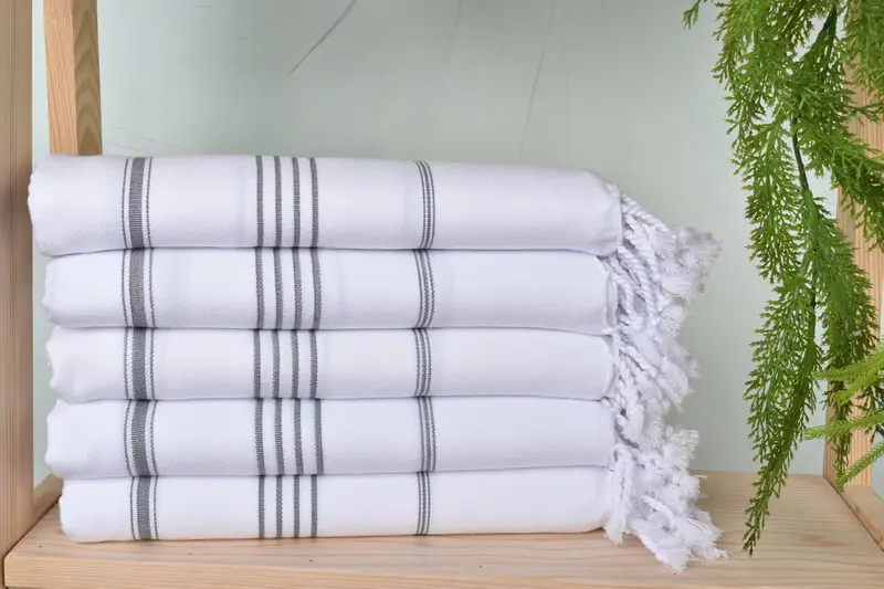 Gift For Coworker, Sand-resistant towel, 70x40 Cotton Striped Towel, Bachelor Party Favors, Turkish beach towel, Turkish towel, Travel Towel - 2