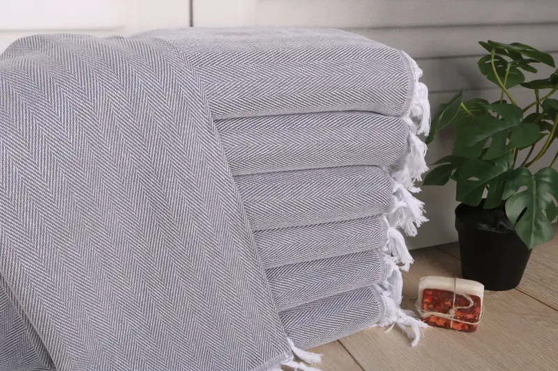 Xmas Gifts, Custom Gifts, Custom Hand Towel, Summer Towel, Bulk Order Towel, 36x18 Cotton Herringbone Towel, Bathroom Towels, Monogrammed Hand Towel - 1