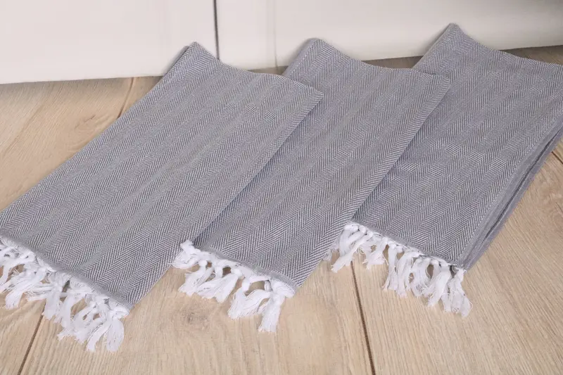 Xmas Gifts, Custom Gifts, Custom Hand Towel, Summer Towel, Bulk Order Towel, 36x18 Cotton Herringbone Towel, Bathroom Towels, Monogrammed Hand Towel - 4