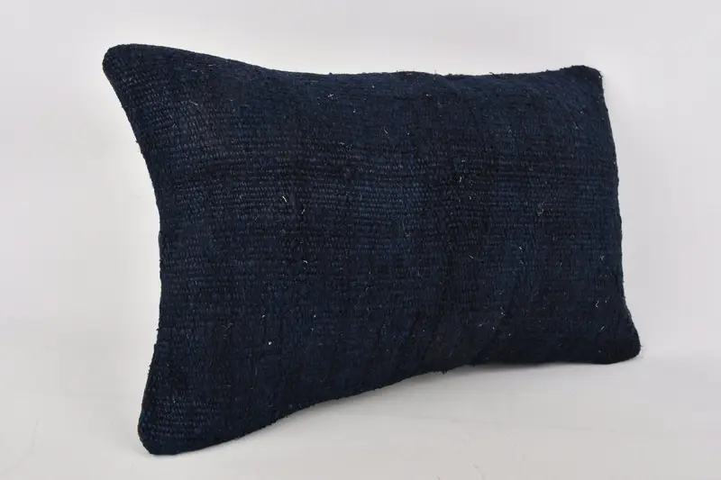 Gift Pillow, Home Decor Pillow, Turkish Bench Cushion Cover, 12x20 Purple Cushion, Pillow Case, Bolster Throw Pillow Sham, Kilim Cushion Sham - 2