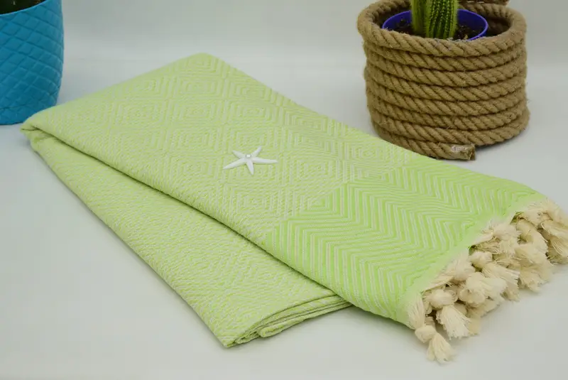 Organic Throw, Wedding Favors, Turkish Towel Beach Blanket, 92x80 Cotton Diamond Towel, Custom Gift, Bachelorette Party Favors, Boho Throw Blankets - 4