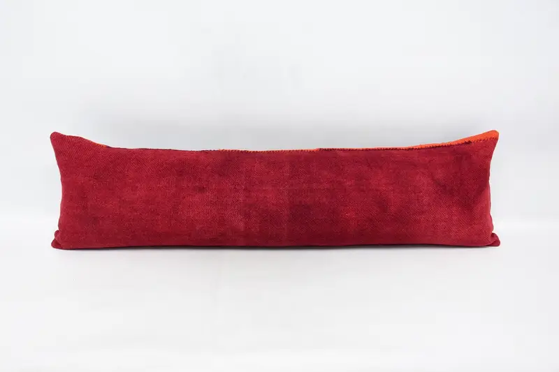 Rectangle Throw Euro Sham, Moroccan Red Room Makeover 12x42 inch Cushion - 1