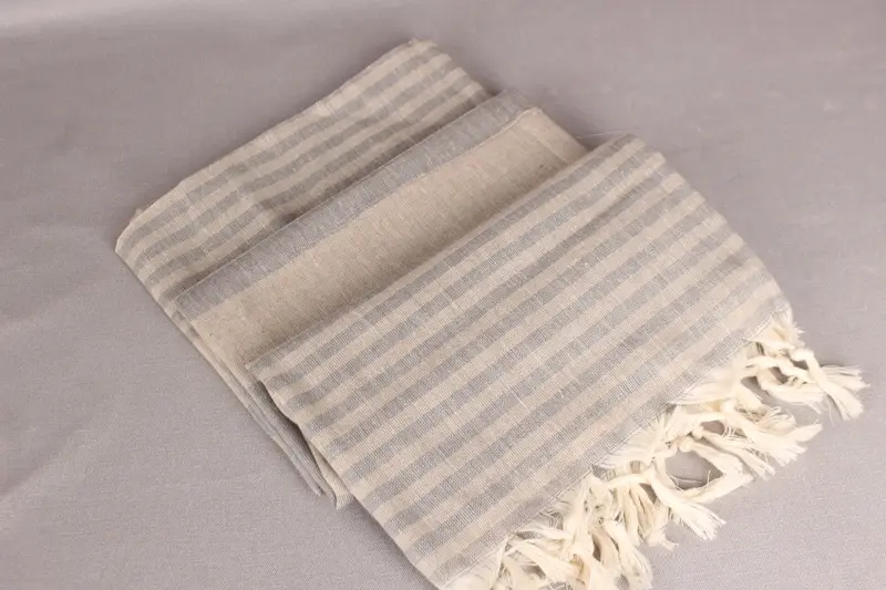 Bridesmaid Gift, Custom Wedding Towel, Bachelorette Favor, Quick-dry peshtemal, 70x40 Cotton Striped Towel, Personalized Turkish Towel - 7