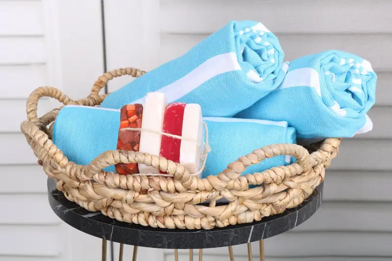 Personalized Turkish Towel, Personalized Bridesmaid Gift, Custom Wedding Gift, Bachelorette Party Favors Beach, 70x40 Cotton Striped Towel - 4