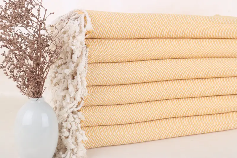 Bachelor Bachelorette Monogram Cotton Beach Towel Mustard, 40x71 Inches