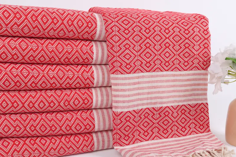 Beach Theme Bachelorette Party Gifts, Valentines Gift, Wedding Towel, Bridal Shower Favors, Bachelor Gifts, Fouta towel, 68x40 Cotton Diamond Towel - 2