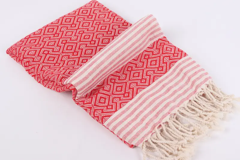 Beach Theme Bachelorette Party Gifts, Valentines Gift, Wedding Towel, Bridal Shower Favors, Bachelor Gifts, Fouta towel, 68x40 Cotton Diamond Towel - 6