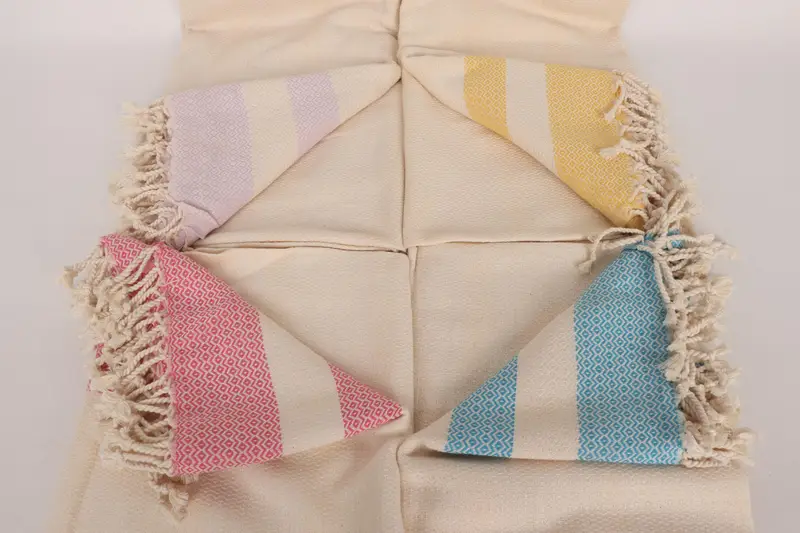 Turkish hand towel, 70x40 Cotton Geometric Towel, Bachelorette Party Gifts, Organic Beach Towel, Welcome Wedding Gift, Turkish Towel Beach - 3
