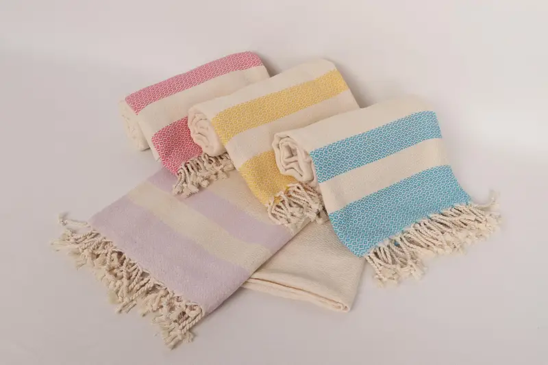 Turkish hand towel, 70x40 Cotton Geometric Towel, Bachelorette Party Gifts, Organic Beach Towel, Welcome Wedding Gift, Turkish Towel Beach - 4