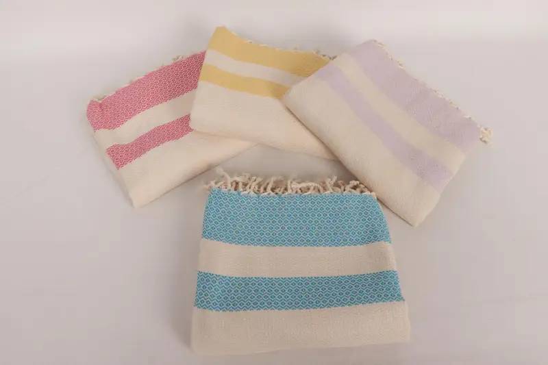 Turkish hand towel, 70x40 Cotton Geometric Towel, Bachelorette Party Gifts, Organic Beach Towel, Welcome Wedding Gift, Turkish Towel Beach - 2