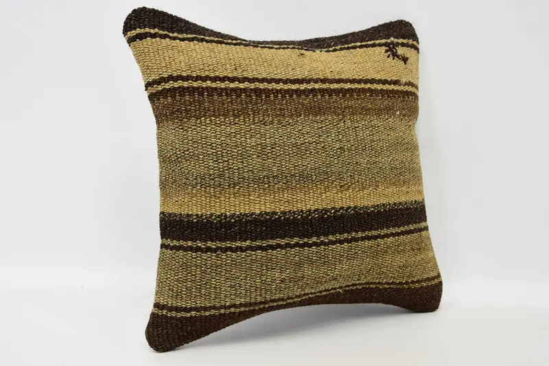 12x12 Beige Cushion Case, Traditional Pillow Sham, Pillow, Vintage Pillow, Outdoor Cushion Cover, Ikat Pillow Case, Home Decor Pillow, Boho Pillow - 3