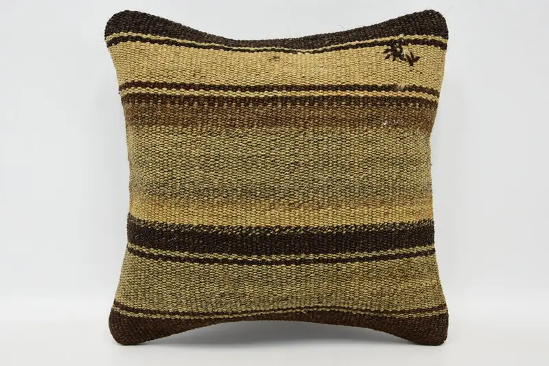 12x12 Beige Cushion Case, Traditional Pillow Sham, Pillow, Vintage Pillow, Outdoor Cushion Cover, Ikat Pillow Case, Home Decor Pillow, Boho Pillow - 1