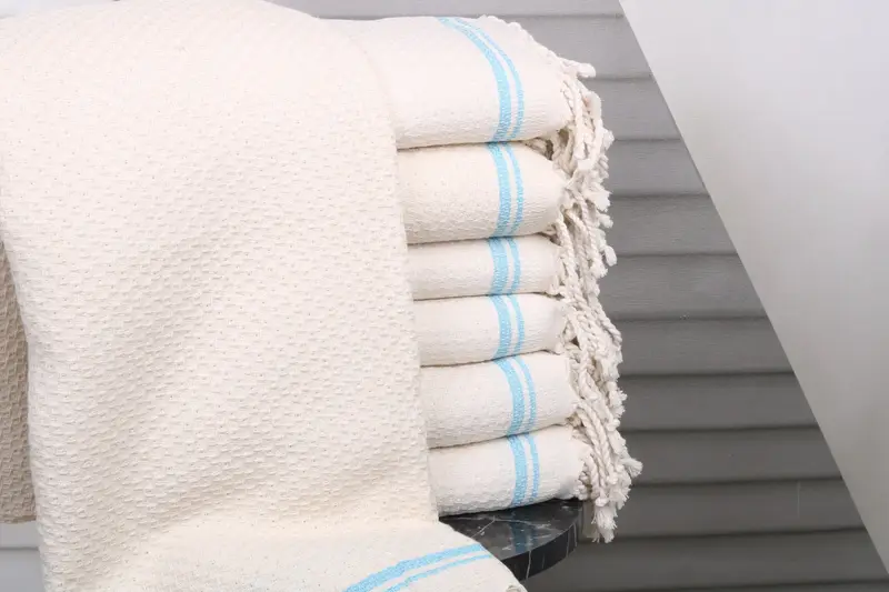 Best Beach Towel, Personalized Wedding Gift, Valentines Day Gift For Her, 68x36 Cotton Striped Towel, Organic Towel, Thin towel, Valentines Day Gift - 1