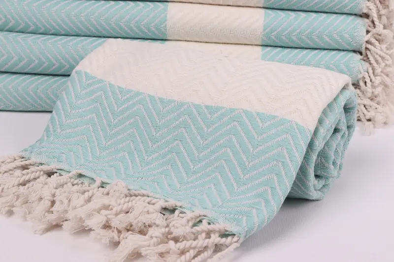 Bridal Shower Favors, Beach Towel Gift, Gift For Best Friend, Embroidered Towel, 70x40 Cotton Zig zag Towel, Spooky Bachelorette Party Favors - 4