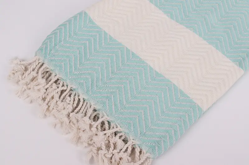 Bridal Shower Favors, Beach Towel Gift, Gift For Best Friend, Embroidered Towel, 70x40 Cotton Zig zag Towel, Spooky Bachelorette Party Favors - 7