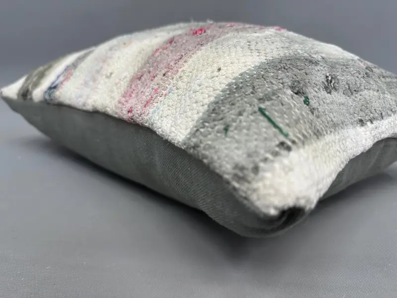 Handmade Kilim Cushion, Turkish Kilim Pillow, Office Chair Pillow Sham, 12x20 White Pillow Cover, Cushion, Kilim Pillow, Garden Pillow Case - 6
