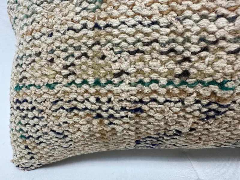 Retro Throw Pillow Case, 10x20 Beige Cushion Cover, Home Decor Pillow, Handmade Kilim Cushion, Cushion, Accent Pillow Cover, Boho Pillow Sham Cover - 4