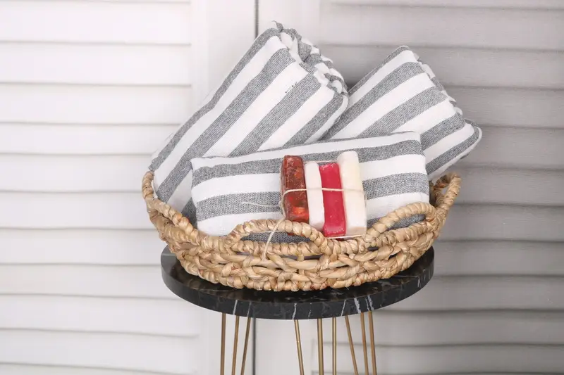 Bridesmaid Gift, Turkish Bath Towel Set, Beach towel, 68x40 Cotton Striped Terry Towel, Peshtemal Towel USA, Employee Gifts, Gifts For Him - 4
