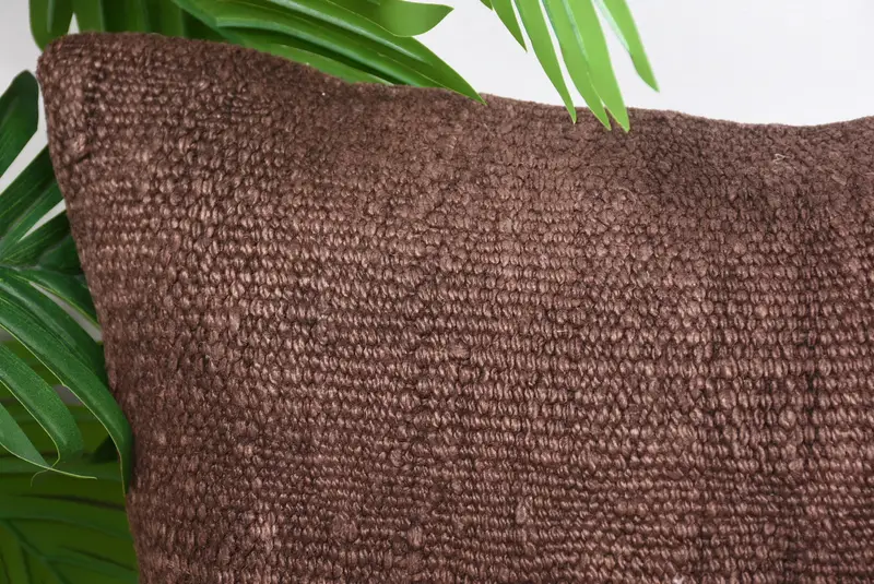 Cushion Case, Ethnic Pillow Cover Pillow, Throw Kilim Pillow, Neutral Throw Pillow, Kilim Pillow, Pillow for Couch, 14x14 Brown Pillow Case - 2