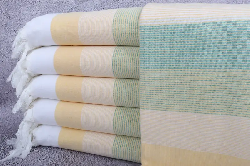 Personalized Towel, 68x40 Cotton Striped Towel, Quick-dry peshtemal, First Wedding Anniversary Gift, Bridesmaid Gifts Personalized, Home Decor Gifts - 1