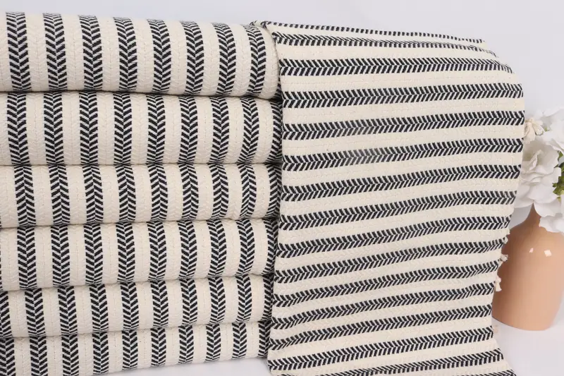 Gift For Mom, Bathroom Towels, Housewarming Gift, Personalized Home Gift Wedding, 40x18 Cotton Chevron Towel, Bridesmaid Gifts, Kitchen Towel - 2