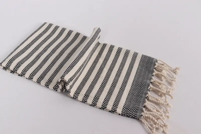 Gift For Mom, Bathroom Towels, Housewarming Gift, Personalized Home Gift Wedding, 40x18 Cotton Chevron Towel, Bridesmaid Gifts, Kitchen Towel - 6