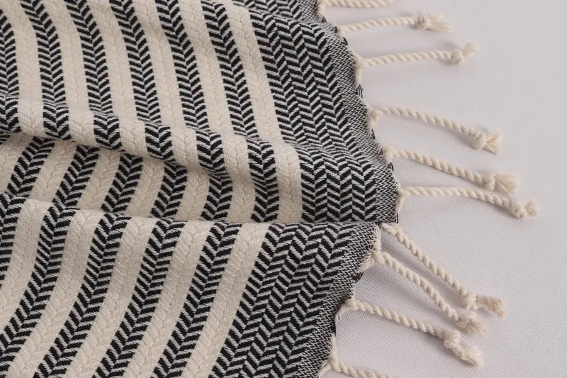 Gift For Mom, Bathroom Towels, Housewarming Gift, Personalized Home Gift Wedding, 40x18 Cotton Chevron Towel, Bridesmaid Gifts, Kitchen Towel - 8