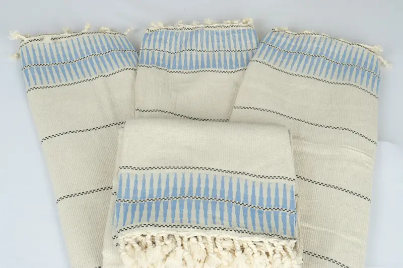 Gift For Bride, Turkish Throw Blanket, Throw Blanket Couch, Bedspread, Aesthetic Blanket, 104x96 Linen Striped Towel, Boho Throw Blankets - 5
