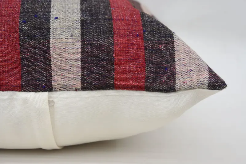 Cushion Cover, Pillow for Couch, Nomadic Cushion, Antique Pillows, Vintage Pillow, 24x24 Red Pillow Case, Morroccon Kilim Cushion Pillow Cover - 4