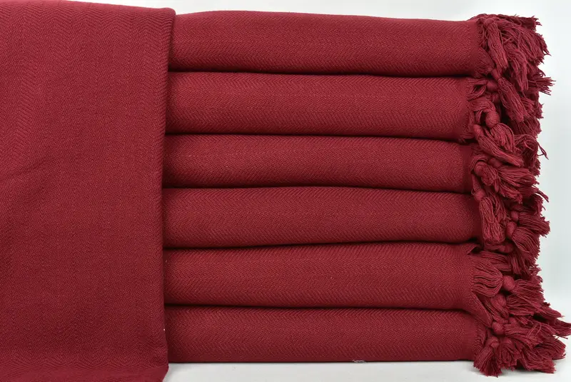 Organic Throw, Bachelorette Party Items, Tablecloth, Bridesmaid Gift, Bridal Shower Gift, Turkish Blanket, 88x70 Cotton Stonewashed Chevron Towel - 1