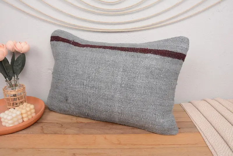 Handmade Southwestern Embroidered Pillow, 16x24 Inches Throw Pillow - 4